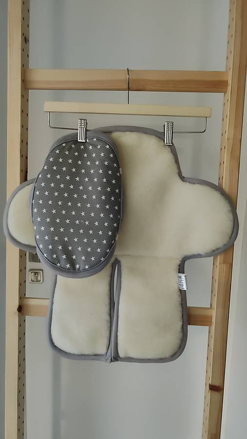Detský textil - VLNIENKA vložka do autosedačky  Britax Römer Römer Baby Safe Pro proti poteniu a Prechladnutiu Hviezdicky - 18261975_