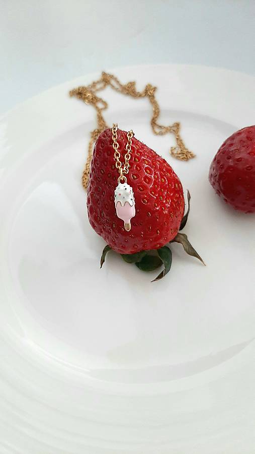 Náhrdelníky - Zlatá minimal retiazka Eiscream - 18261127_