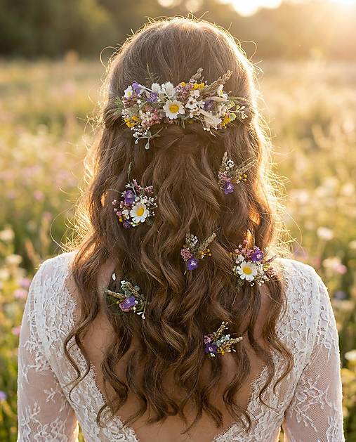 Kvetinové vlásenky "prvý jarný pozdrav"