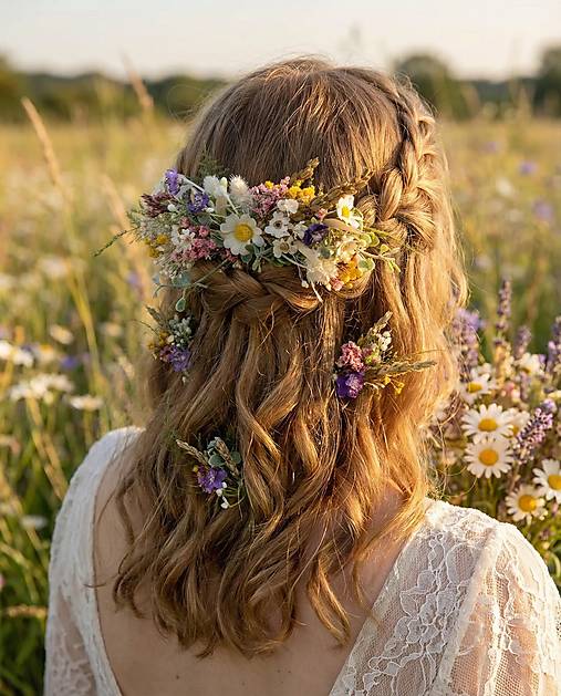 Kvetinové vlásenky "prvý jarný pozdrav"