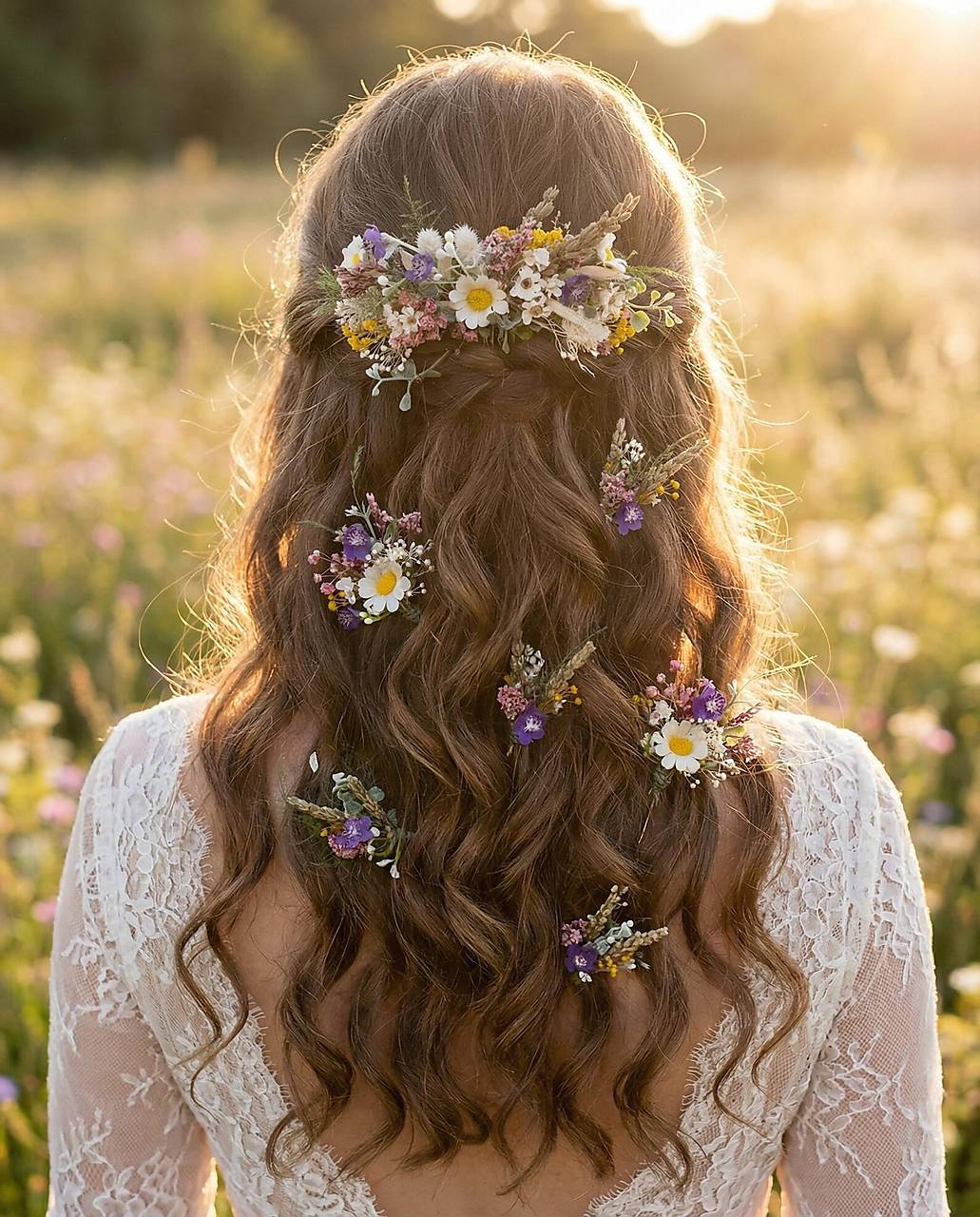 Kvetinové vlásenky "prvý jarný pozdrav"