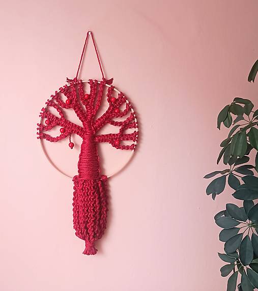 Dekorácie - Makramé - Strom hojnosti - 18262008_