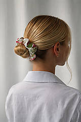 Ozdoby do vlasov - Scrunchie TROPICA // gumička do vlasov s autorskou potlačou - 18261047_
