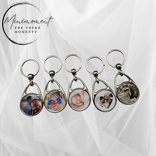 Obojstranná fotokľúčenka MiniMoment – Dve spomienky. Jedna kľúčenka.