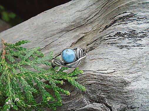 Strieborny prsteň Ag 925 Larimar