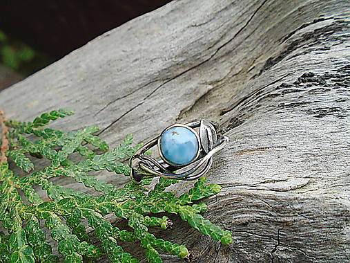 Strieborny prsteň Ag 925 Larimar