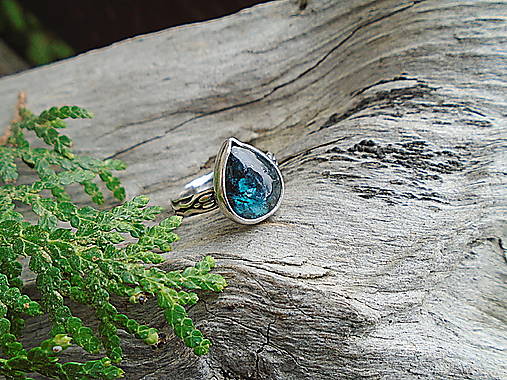 Strieborny prsteň Ag925 Kyanit