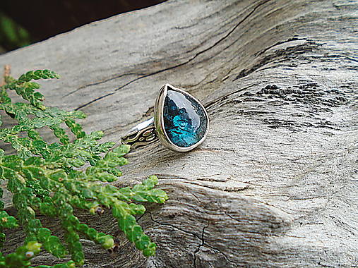 Strieborny prsteň Ag925 Kyanit