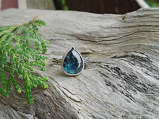 Strieborny prsteň Ag925 Kyanit