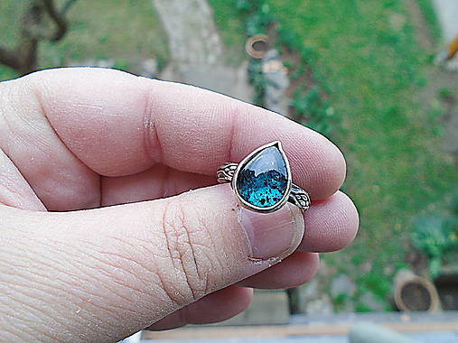 Strieborny prsteň Ag925 Kyanit