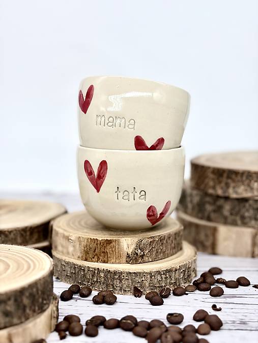 More Love - pohárik cappuccino tata (200ml, bez uška)