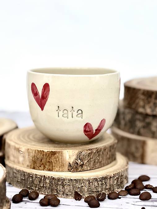 More Love - pohárik cappuccino tata (200ml, bez uška)