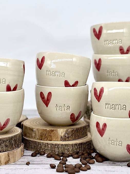 More Love - pohárik cappuccino tata (200ml, bez uška)