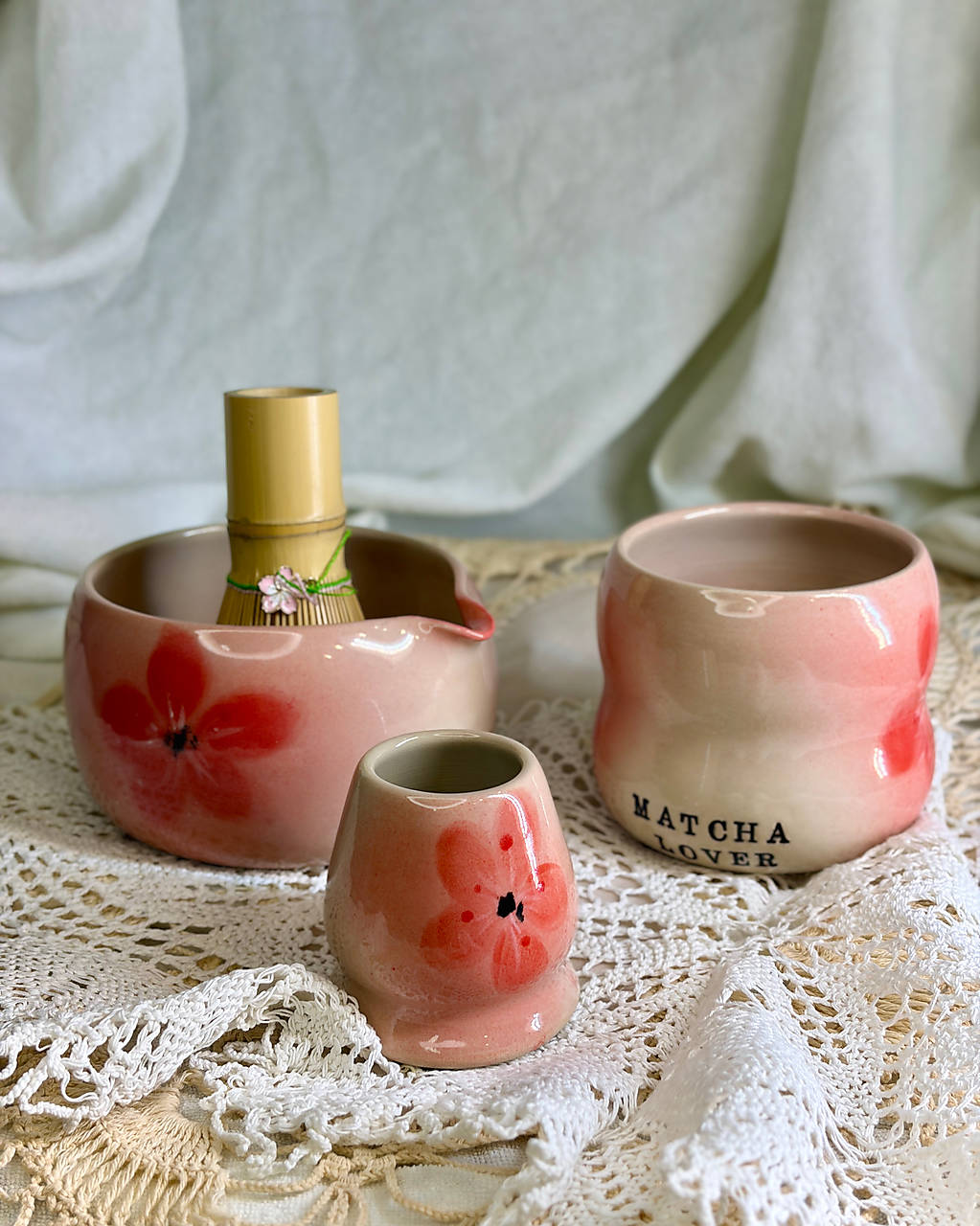 Keramický Matcha set Sakura Dream Solo