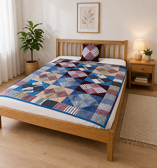 Detský textil - Spomienková deka z pánskych košieľ 130x180cm - 18265131_