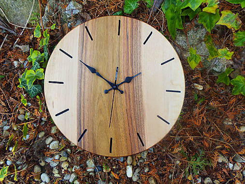 Hodiny - Hodiny masívne orech - 18265950_