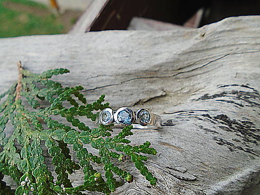 Strieborny prsteň Ag925 Topás