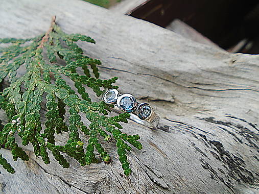 Strieborny prsteň Ag925 Topás