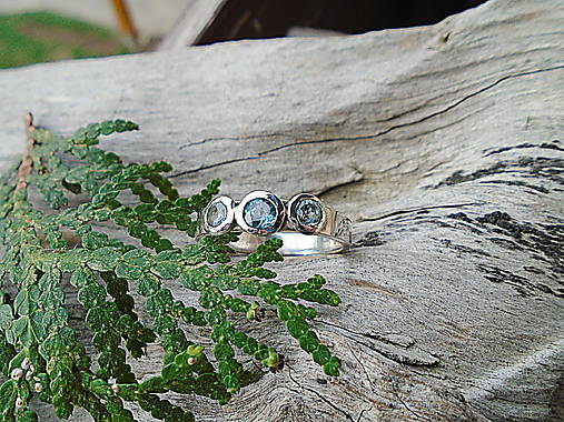 Strieborny prsteň Ag925 Topás