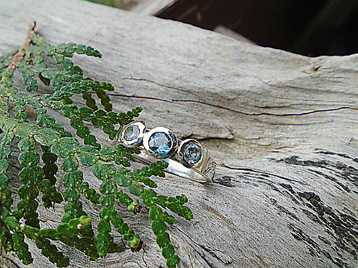 Strieborny prsteň Ag925 Topás