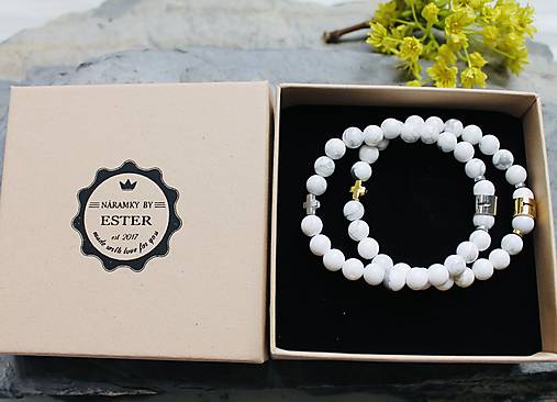 Prvé príjímanie _náramok s krížikom a iniciálkou