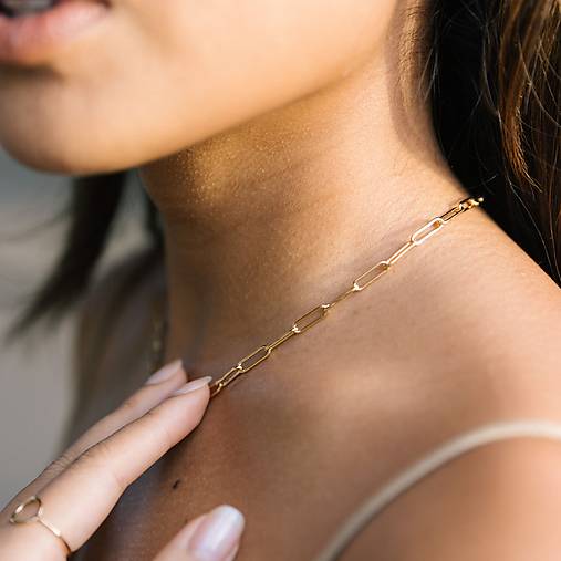 Hrubá gold filled retiazka ’Bold’