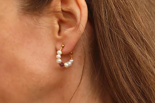 Napichovacie perlové náušnice