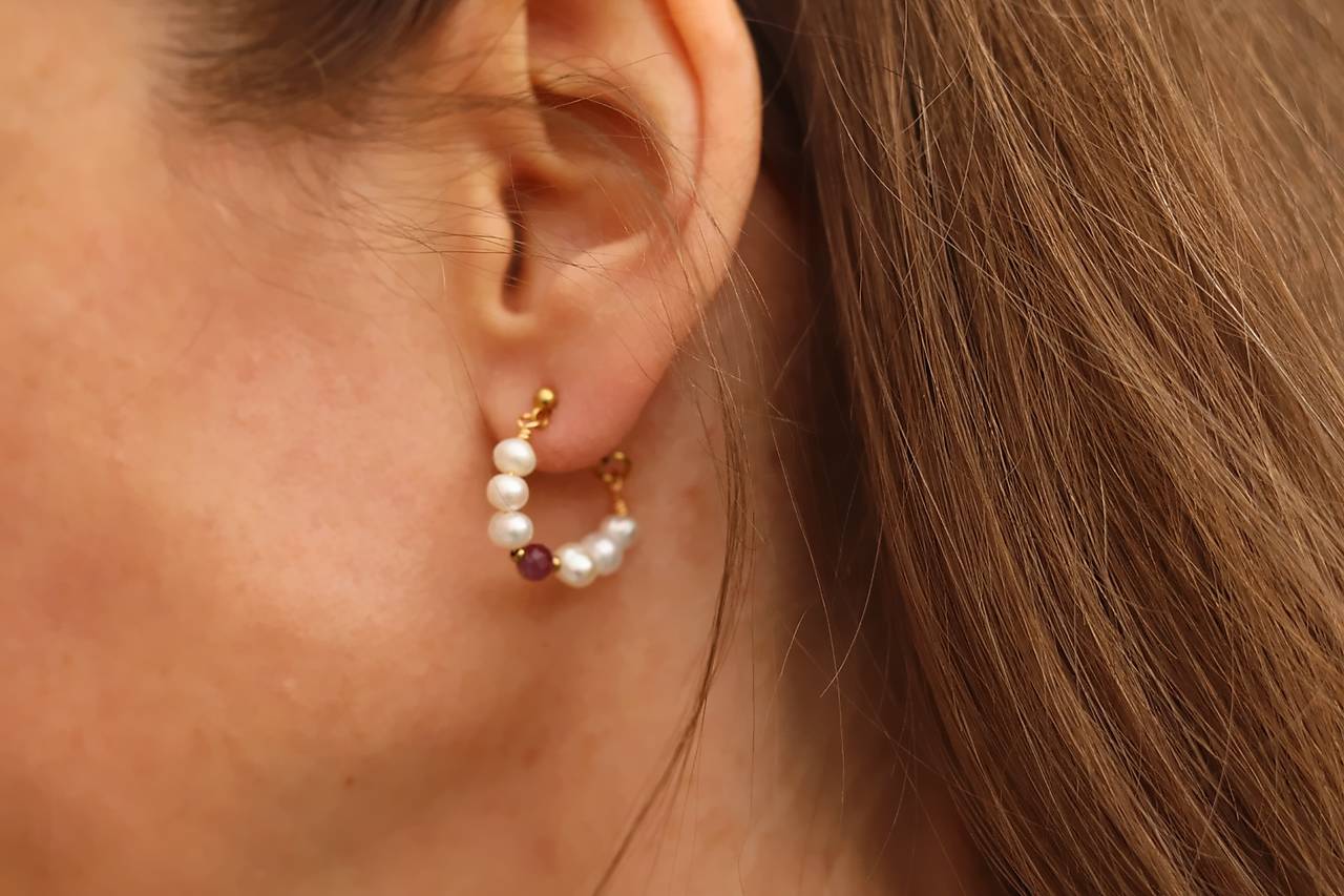 Napichovacie perlové náušnice