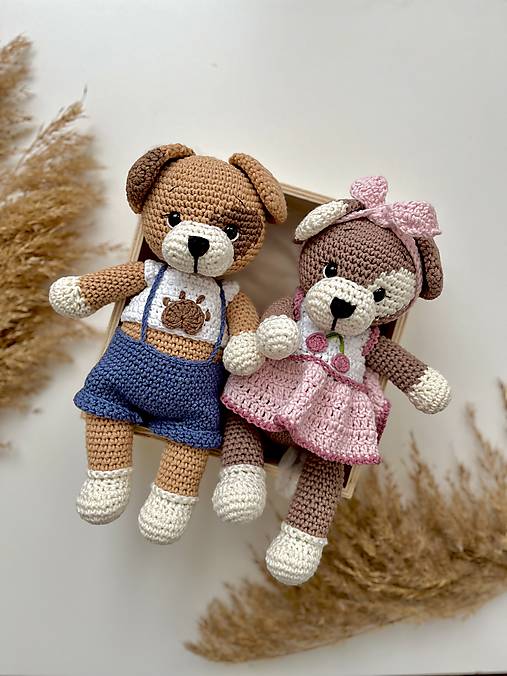 Hračky - Háčkovaný psík - 18267473_