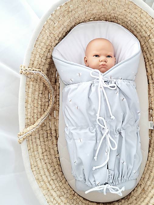 Detský textil - Zavinovačka pre bábätko – vážky - 18268094_