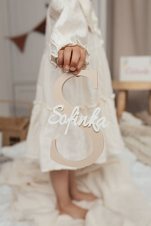 Tabuľky - Personalizované 3D písmeno s menom – originálna dekorácia do detskej izby - 18266583_