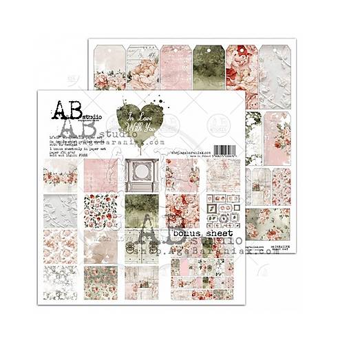 Papier - Scrapbook papier  In Love With You  12 x 12 - 18270800_