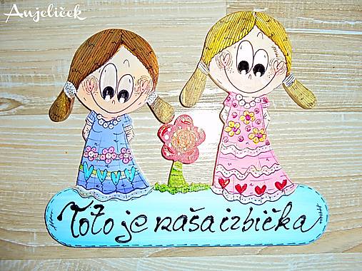 Tabuľky - Menovka na dvere - dvojica - 18270895_