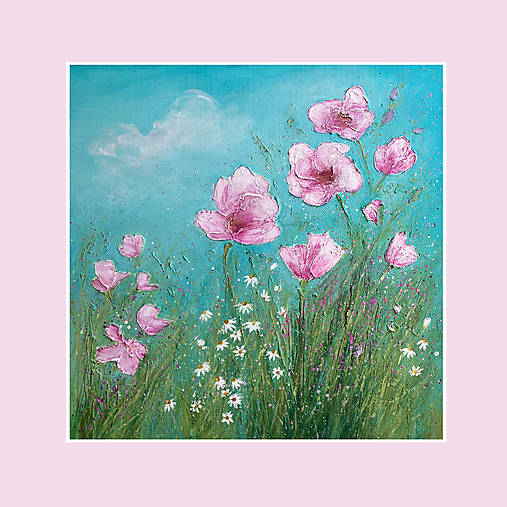 Obrazy - Lúka_40x40 - 18269430_