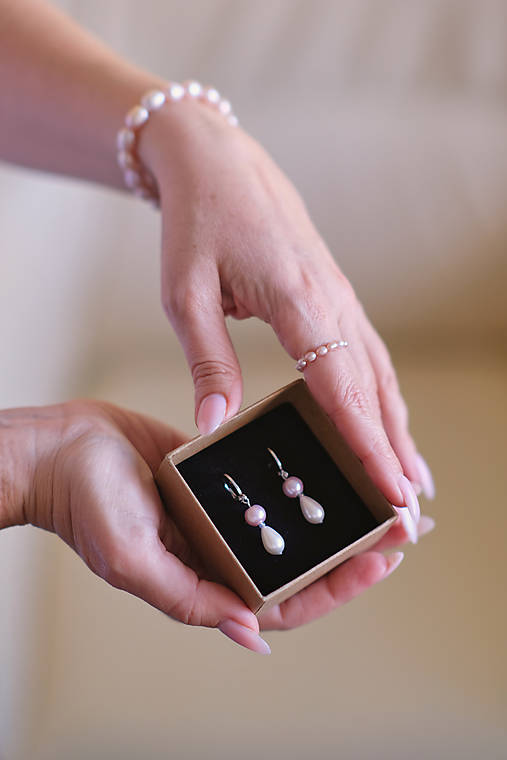 Náušnice - SHELL Pearl náušnice - 18270162_
