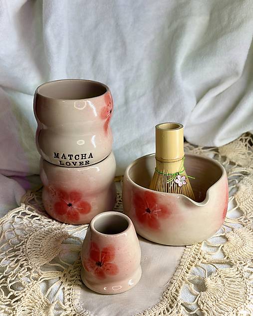 Keramický Matcha set Sakura Dream Duo