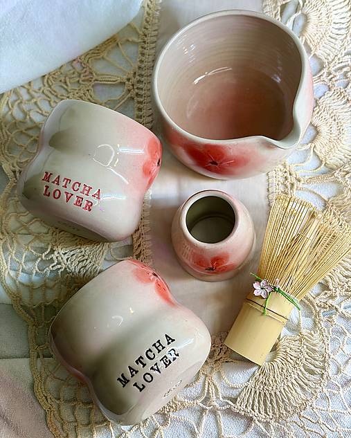 Keramický Matcha set Sakura Dream Duo