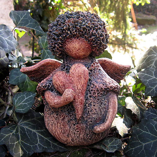 Dekorácie - Anděl se srdcem - 18272107_