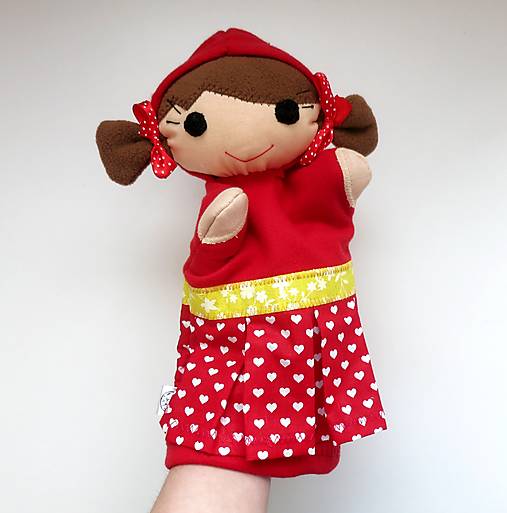 Sada maňušiek na ruku (Červená Čiapočka a vlk)