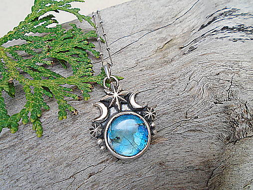 Strieborný prívesok Ag925 Stardust - Labradorit