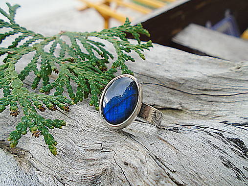 Strieborny prsteň Ag 925 Labradorit