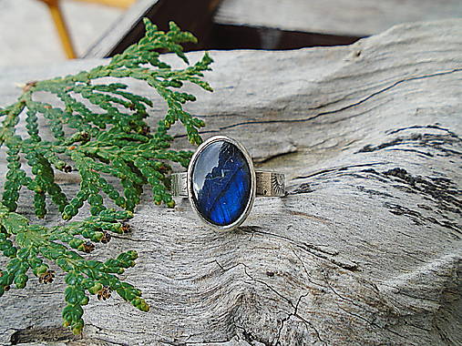 Strieborny prsteň Ag 925 Labradorit