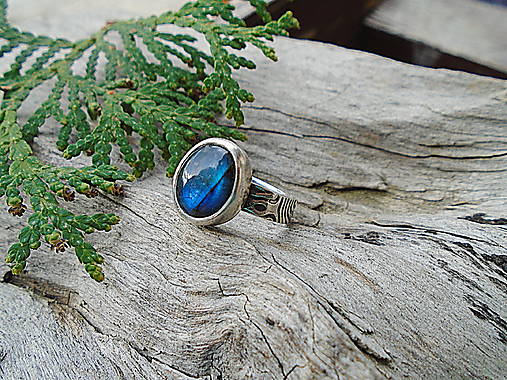 Strieborny prsteň Ag 925 Labradorit