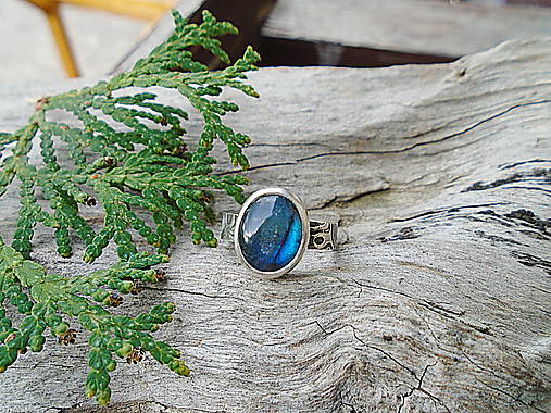 Strieborny prsteň Ag 925 Labradorit