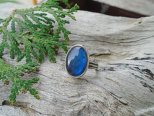 Strieborny prsteň Ag 925 Labradorit