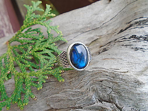 Strieborny prsteň Ag 925 Labradorit