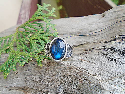 Strieborny prsteň Ag 925 Labradorit