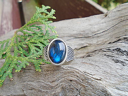 Strieborny prsteň Ag 925 Labradorit