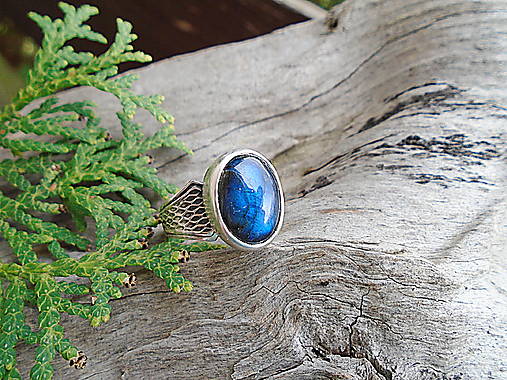 Strieborny prsteň Ag 925 Labradorit