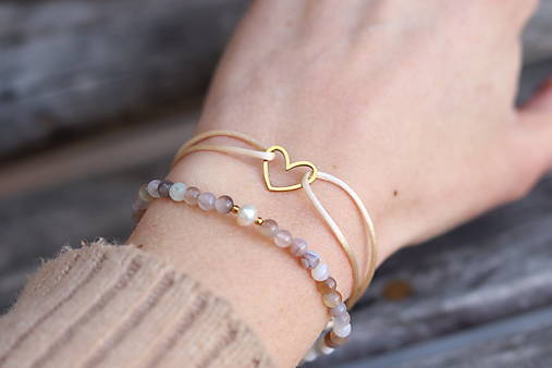 DUO set náramkov - achát